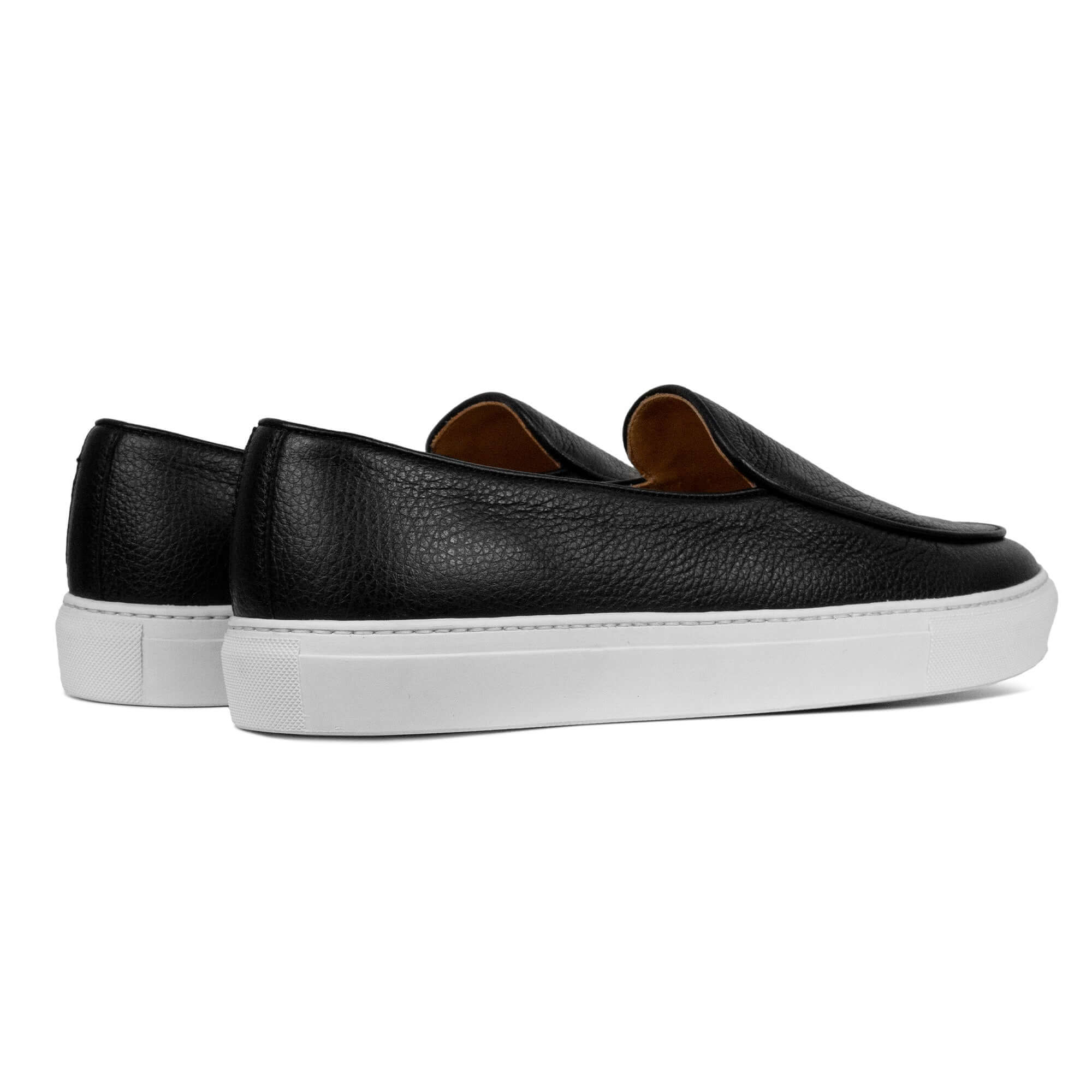 Georgetown Pebbled Leather Black - Mens UK 5