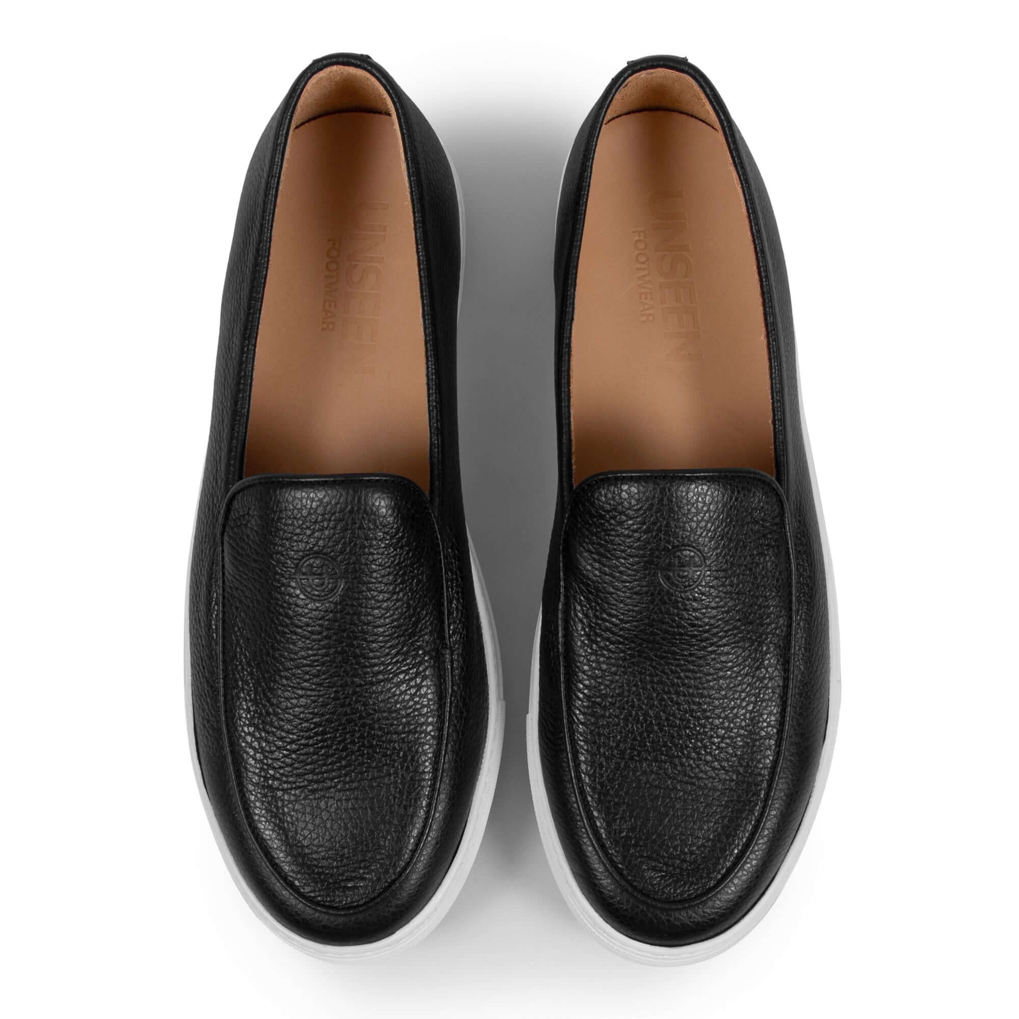 Georgetown Pebbled Leather Black - Mens UK 5