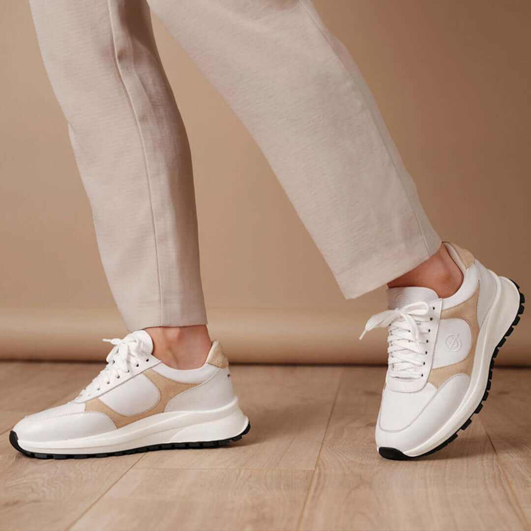 Plemont White Taupe Womens